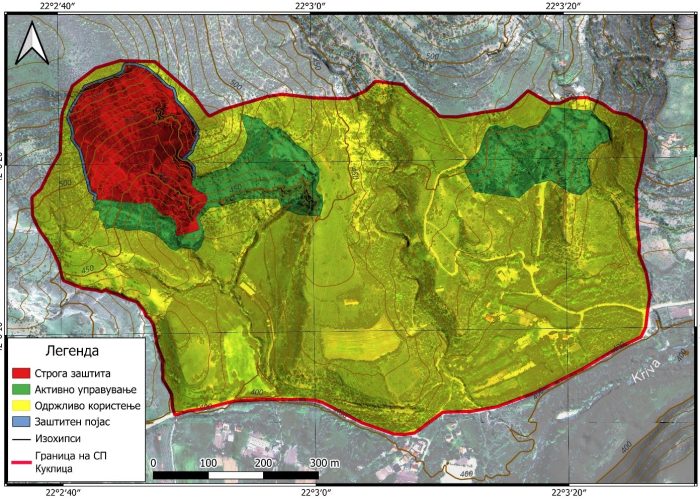 2. Карта на предлог зонорање на СП Куклица